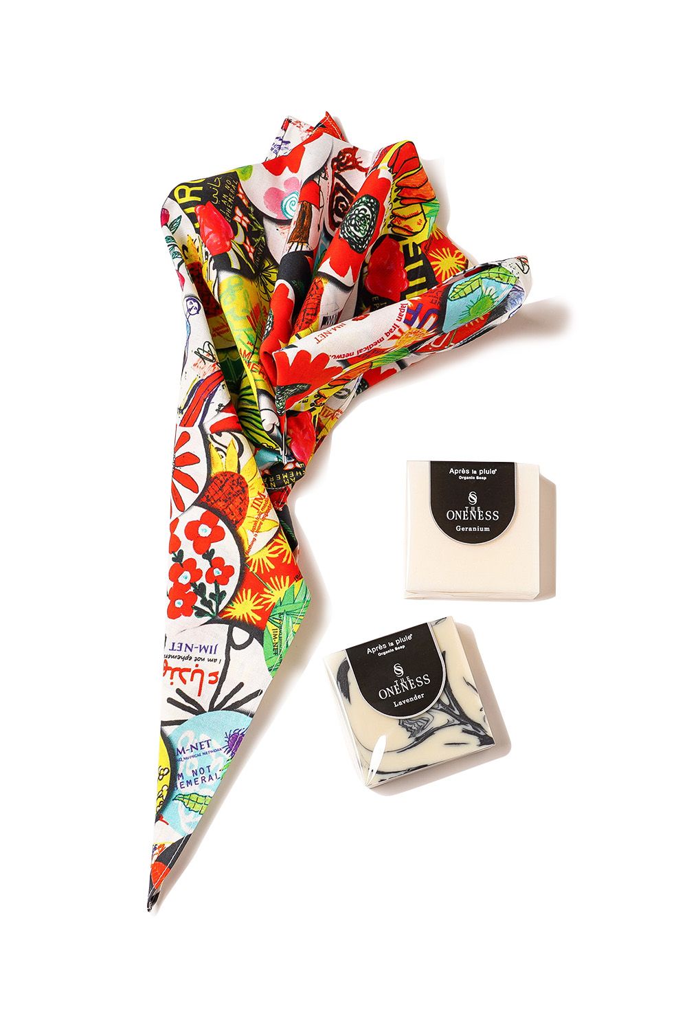 THE ONENESS × Après la pluie EDEN BANDANA & SOAP SET / ザ ワンネス アプレ ラ プリュイ バンダナ オーガニックソープ セット