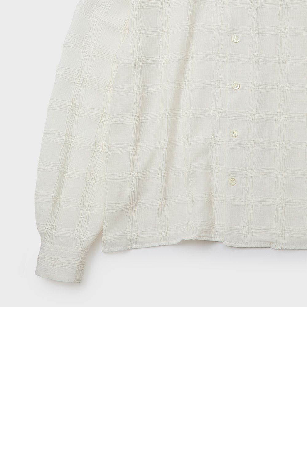 Wave pleats shirt / ウェーブ プリーツ シャツ