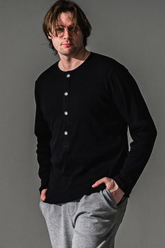 RIB HENRY LONG SLEEVE / リブ ヘンリーネック ロングスリーブ Tシャツ