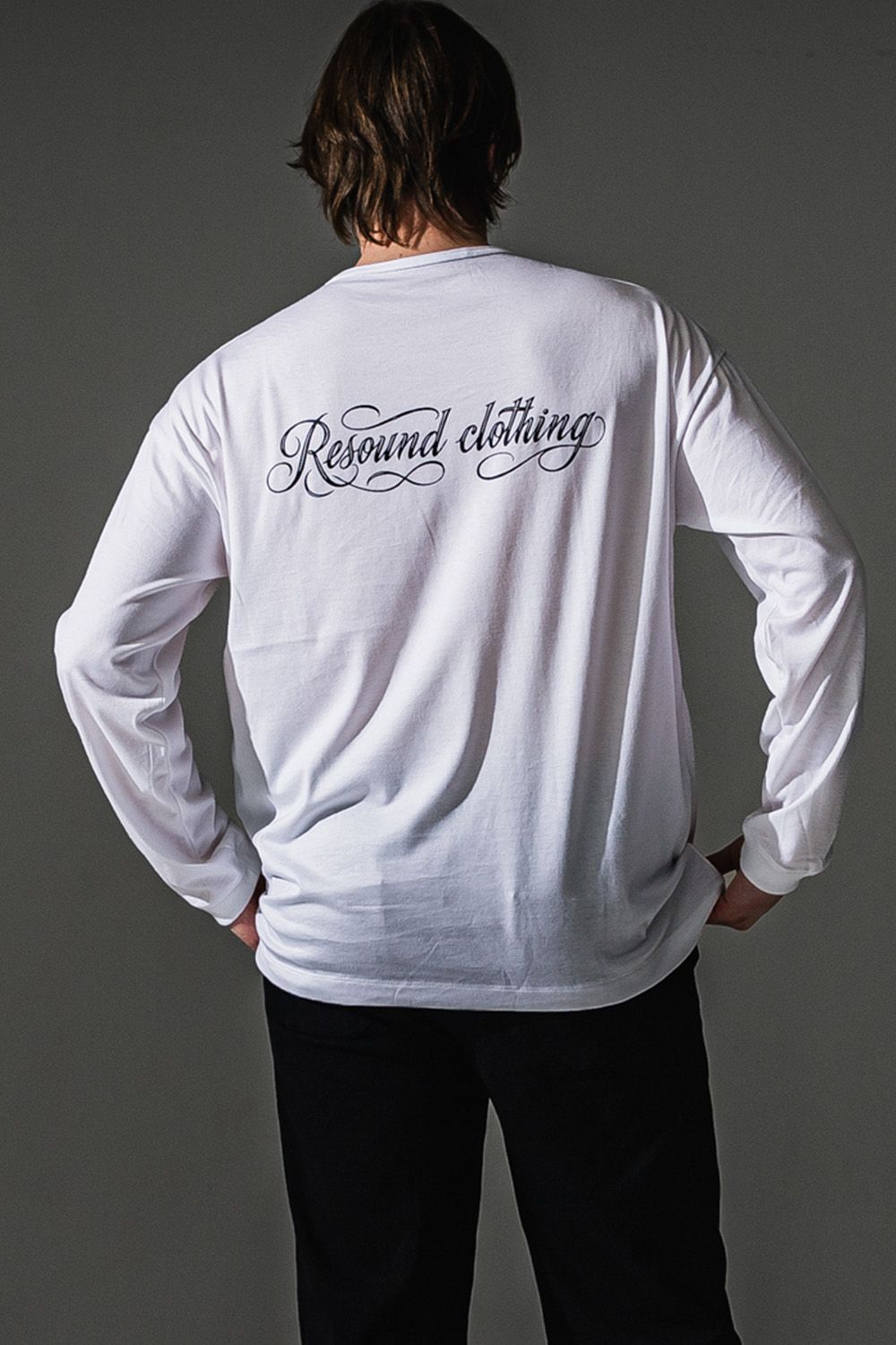 PIN ST RC OVER LONG SLEEVE TEE / ピンストライプ RC ロゴ  オーバー ロングスリーブ Tシャツ