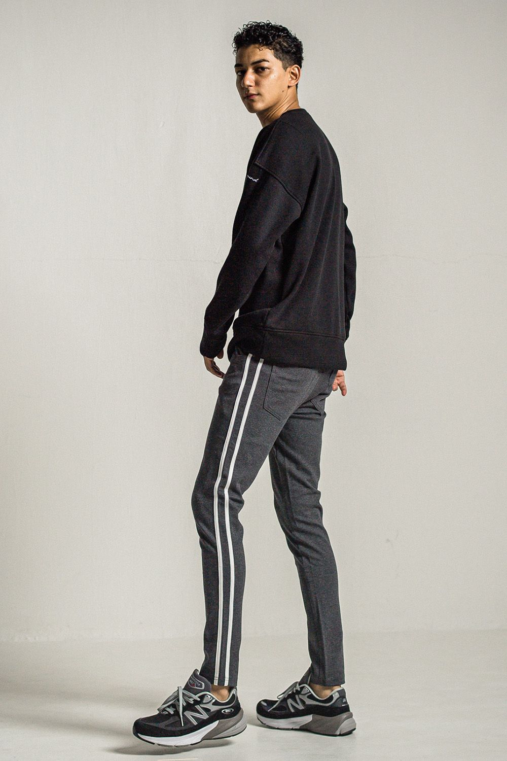 VELOURS FLEECE THERMAL LOOSE TRAINER / ベロア フリース サーマル ルーズ トレーナー