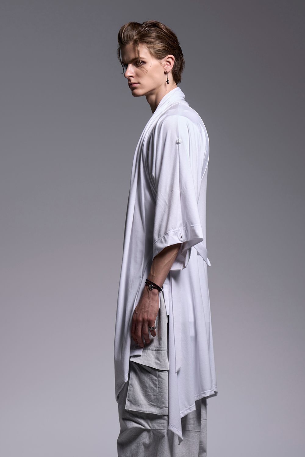 BEATENJIKU KIMONO-Sleeve Cardigan / ベア天竺 着物スリーブ カーディガン