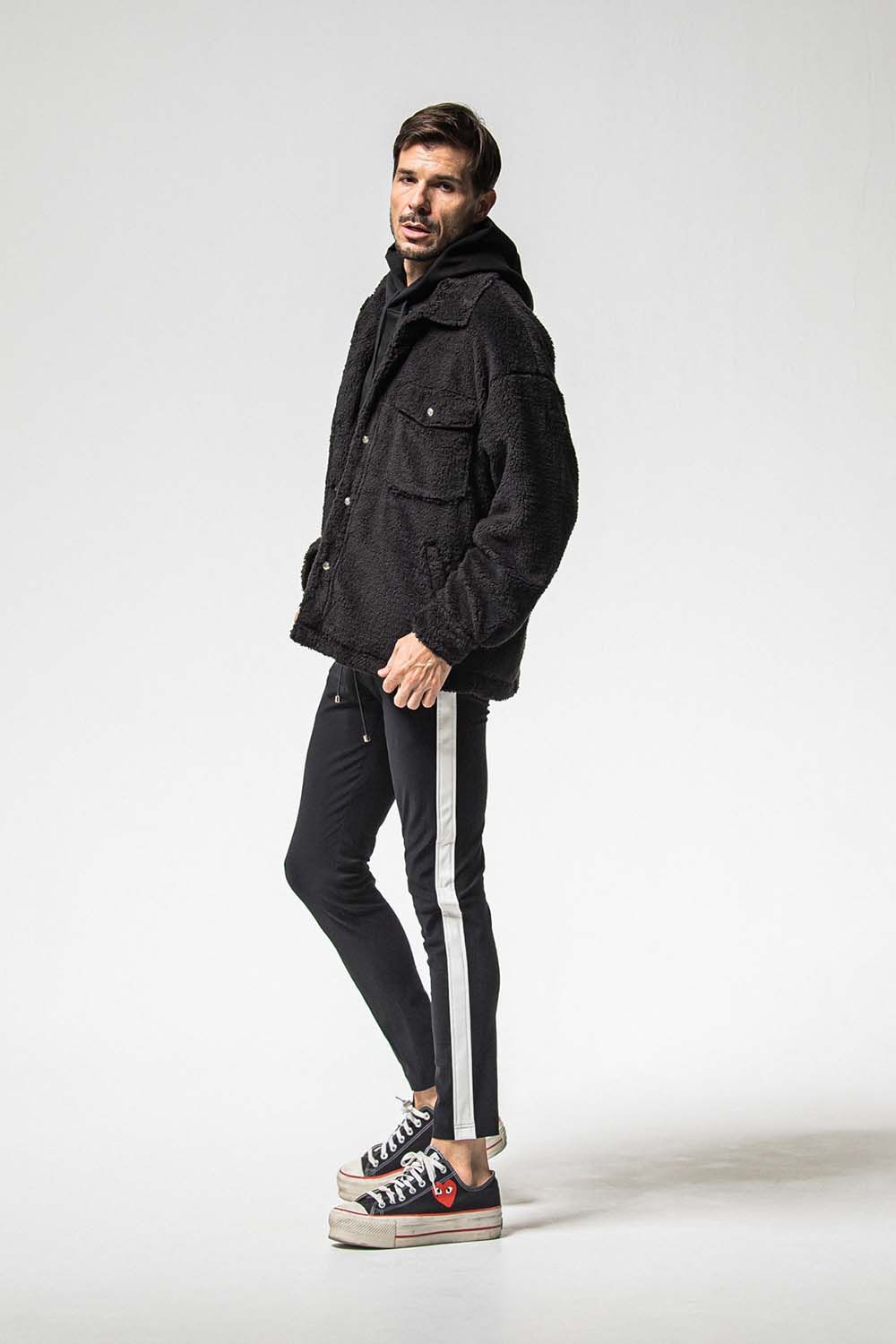LEATHER LINE TRUCK PT / レザー ライン トラックパンツ