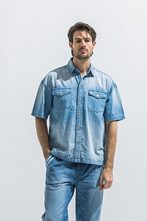 HALF DENIM SHIRTS / ハーフ デニム シャツ