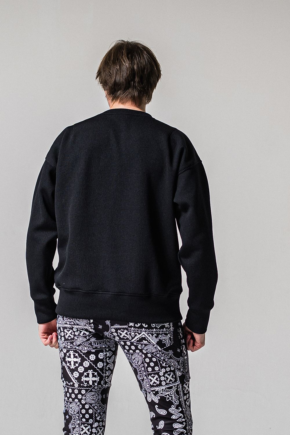 AZE MILITARY DROP TRAINER / 畔編み ミリタリー ドロップ トレーナー