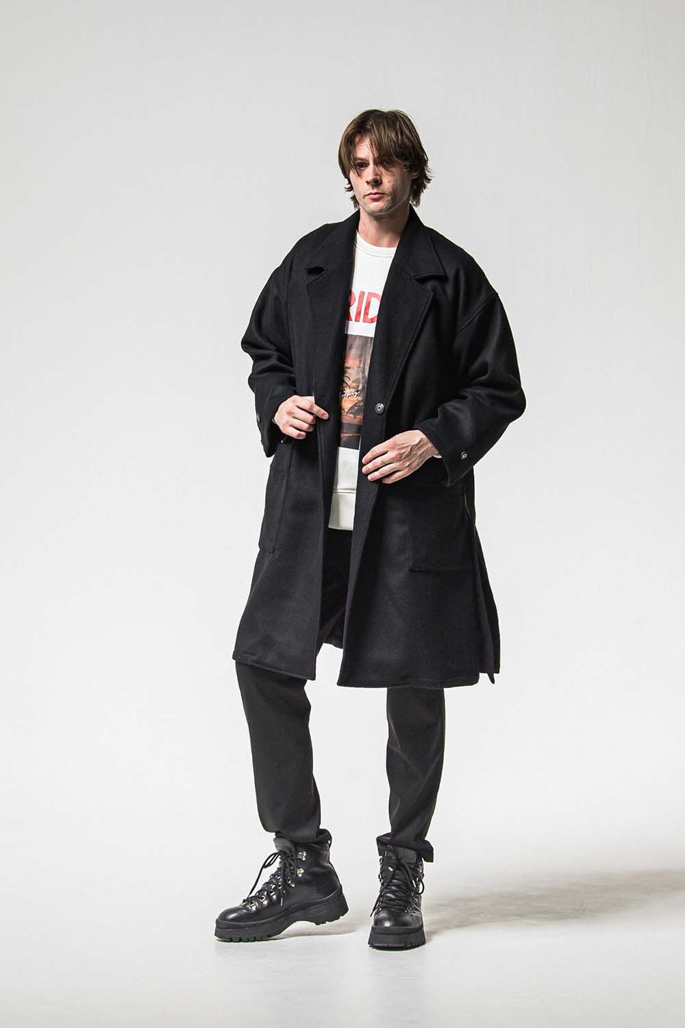 GOWN OVER COAT / オーバーサイズ ガウン コート