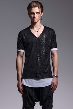 HAKU-BEATENJIKU Layered-T / 箔ベア天竺 レイヤード Tシャツ