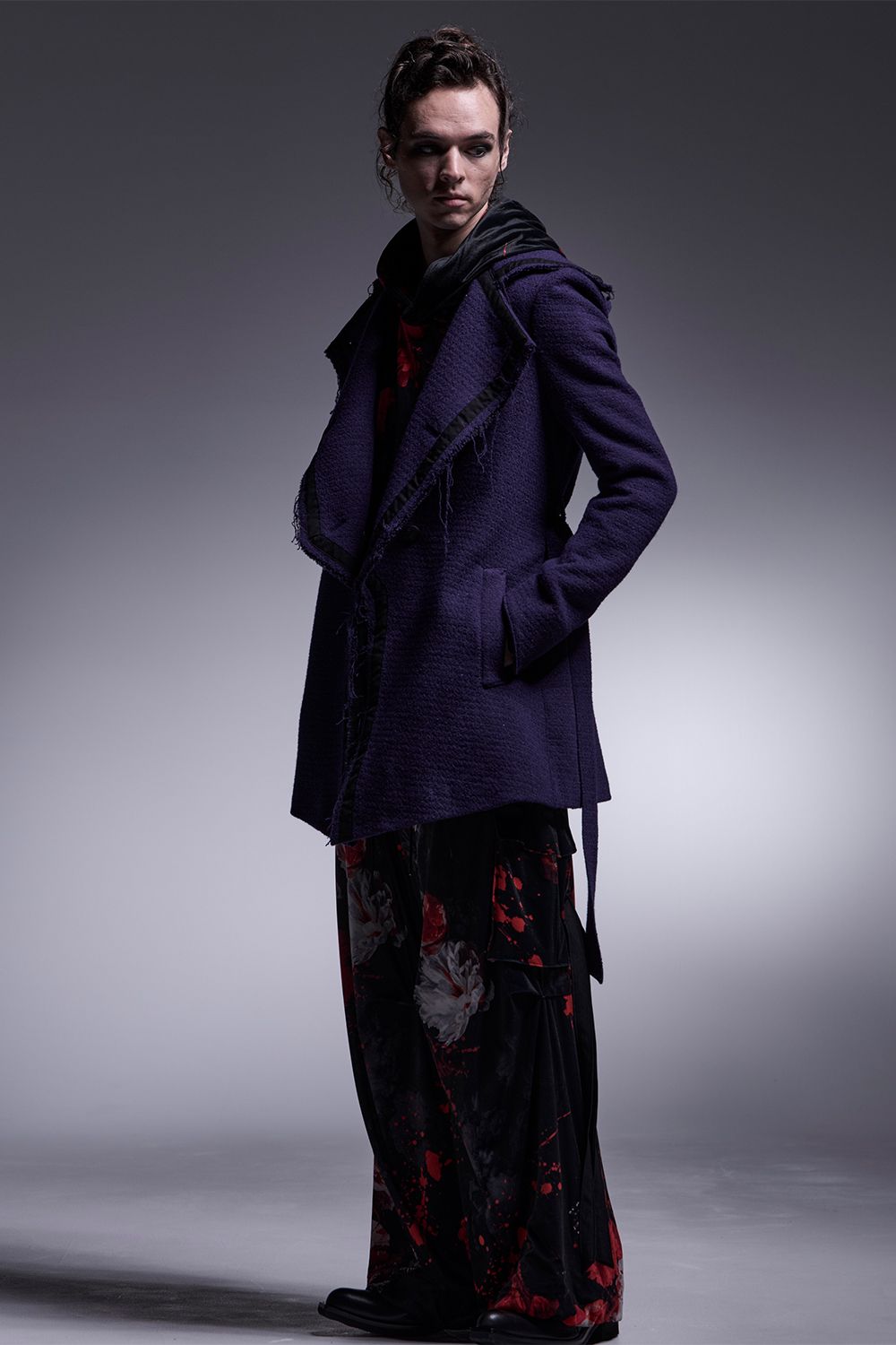 Flora Velor Loose Hoodie / フローラベロア ルーズフーディー