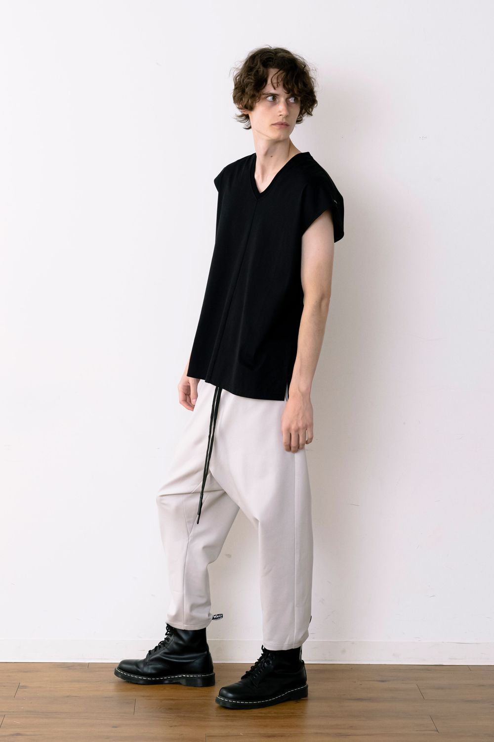 CROPPED SARROUEL PANTS / クロップド サルエル パンツ