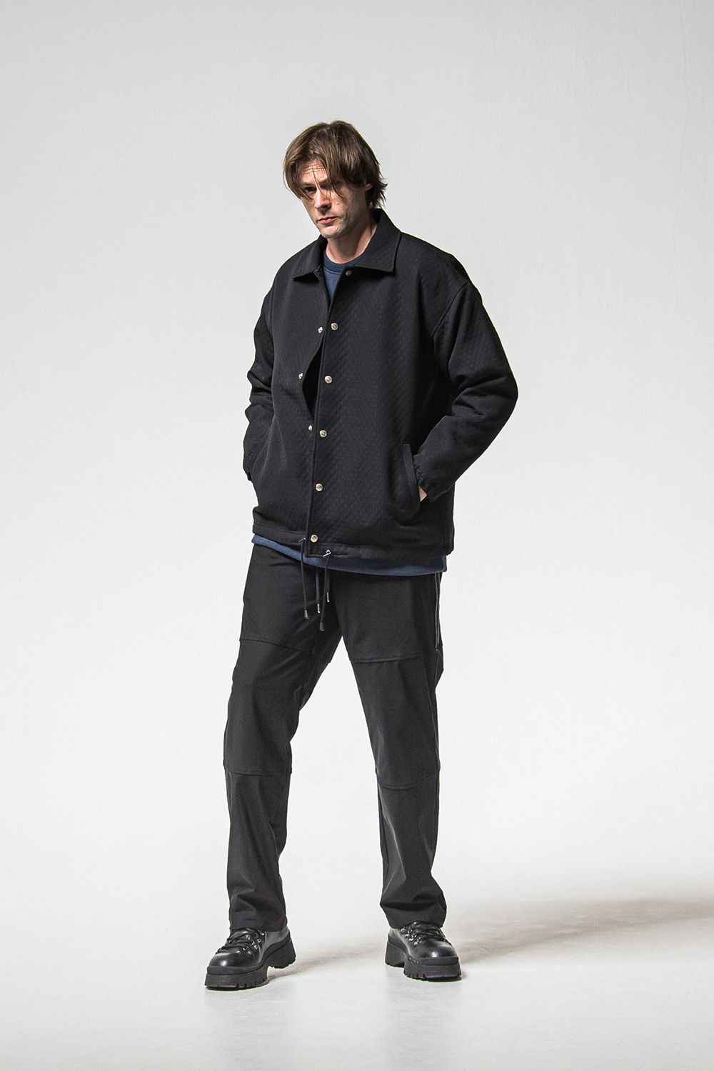 JOHNSON LINE HEAT WIDE TUCK PANTS / ジョンソン ヒート ワイドタックパンツ