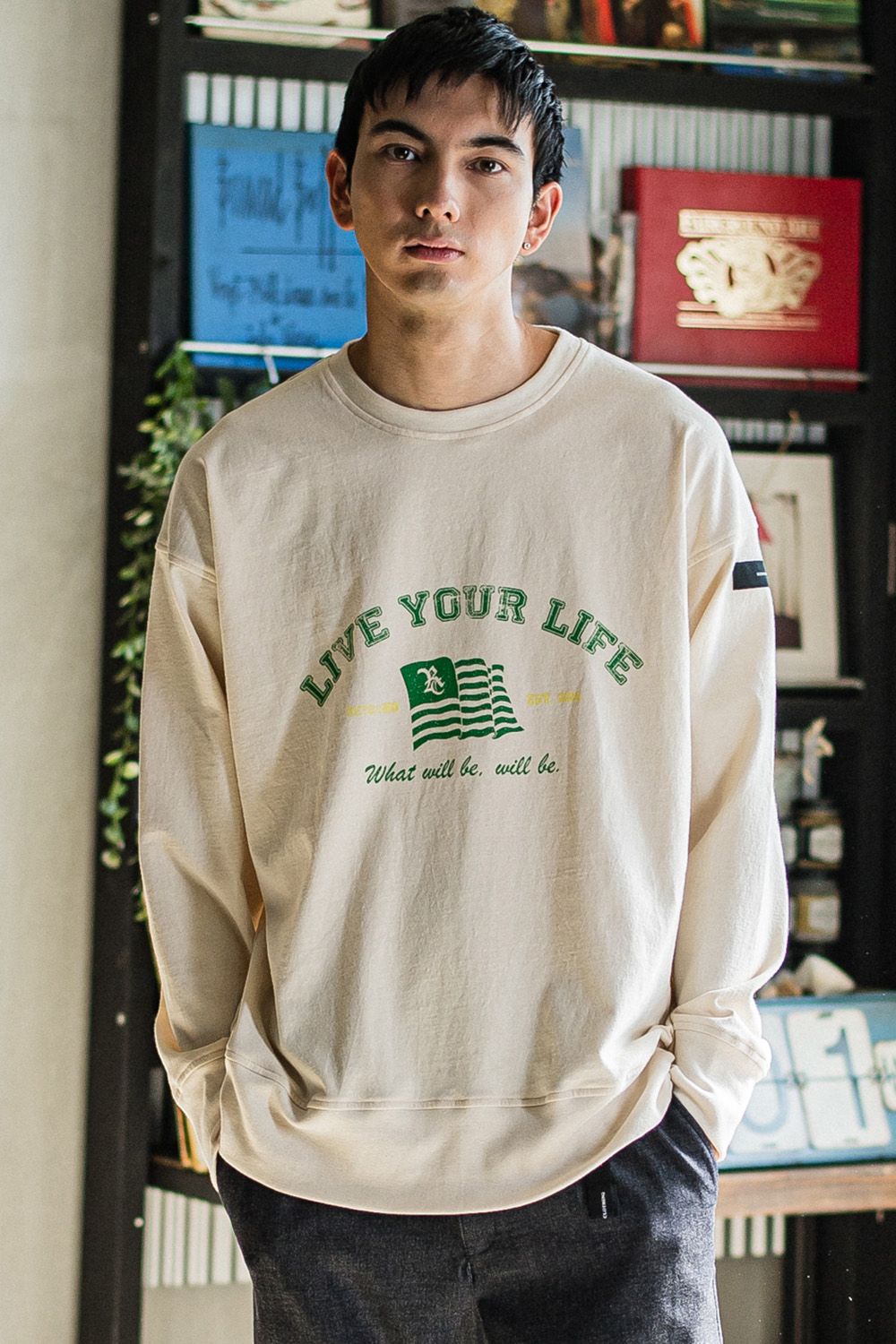 RESOUND CLOTHING - college long sleeve / カレッジ ロングスリーブ