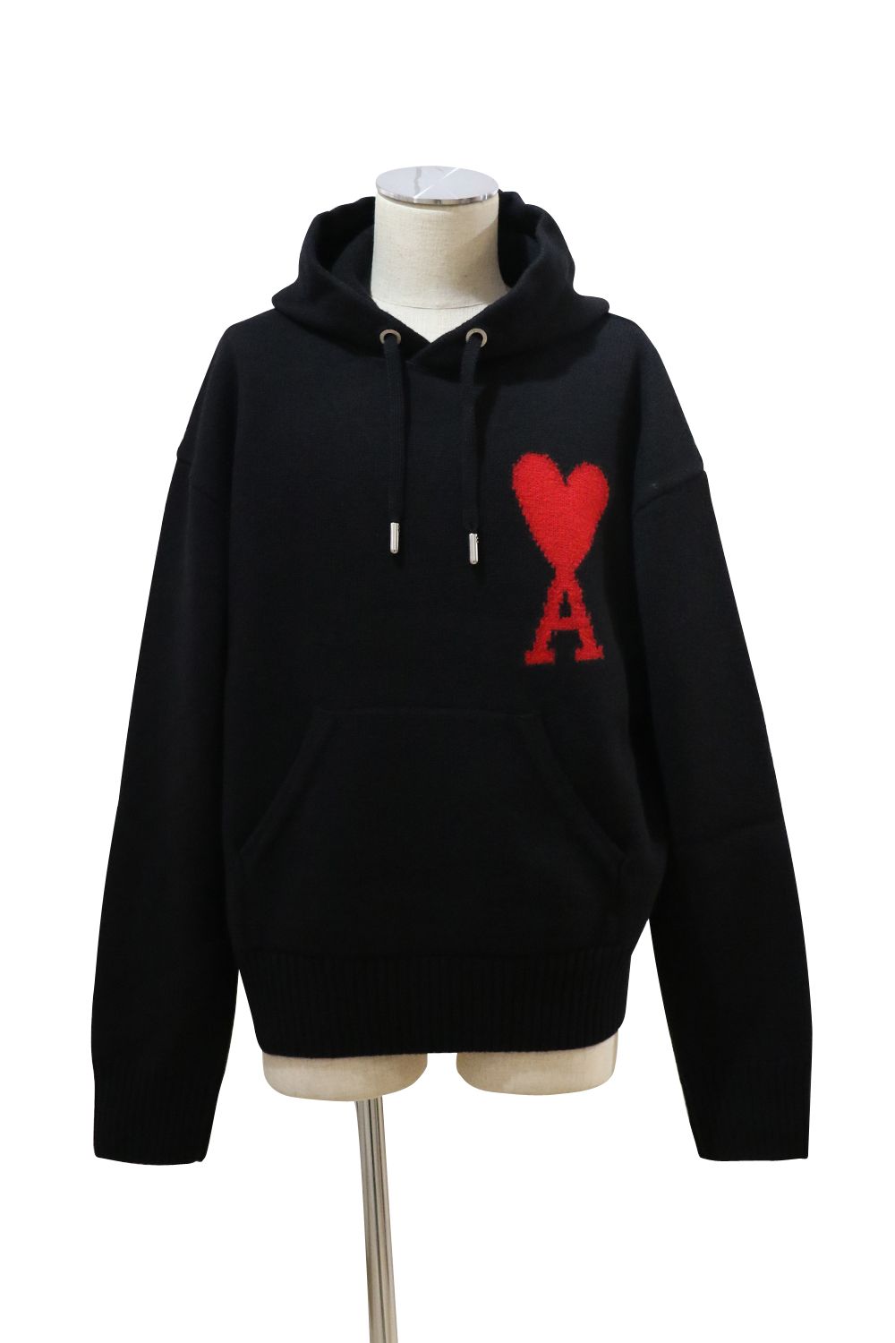 AMI Alexandre Mattiussi - AMI DE COEUR KNIT HOODIE / アミ ドゥ ...