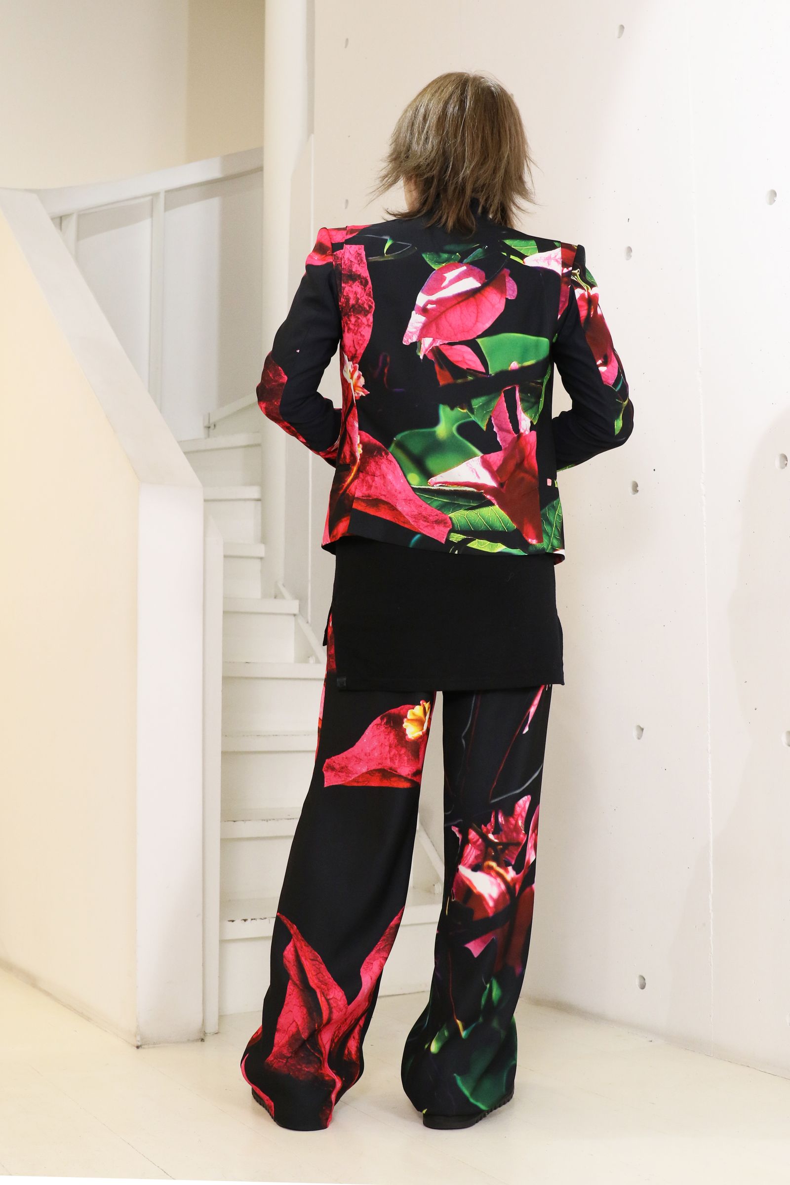 【COSTUME LINE】Eco Satin Bougainvillia Short Peaked Jacket / ブーゲンビリア ショートピークドジャケット