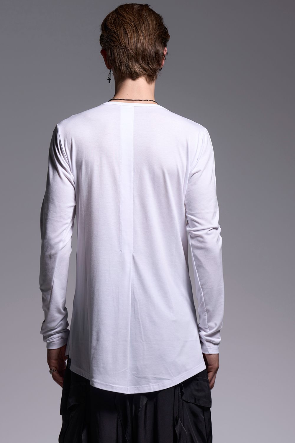 BEATENJIKU W-Frill-V-Neck-T / ベア天竺 Wフリル VネックTシャツ