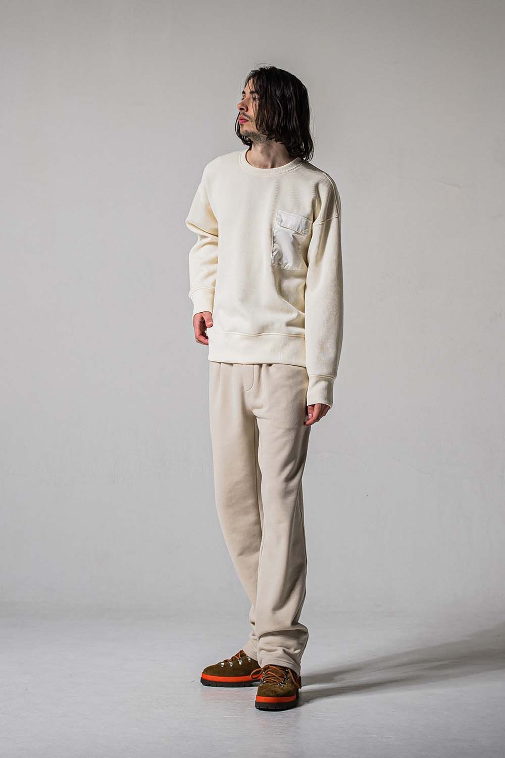 HF URAKE WIDE TUCK PANTS / 裏毛 ワイドタックパンツ