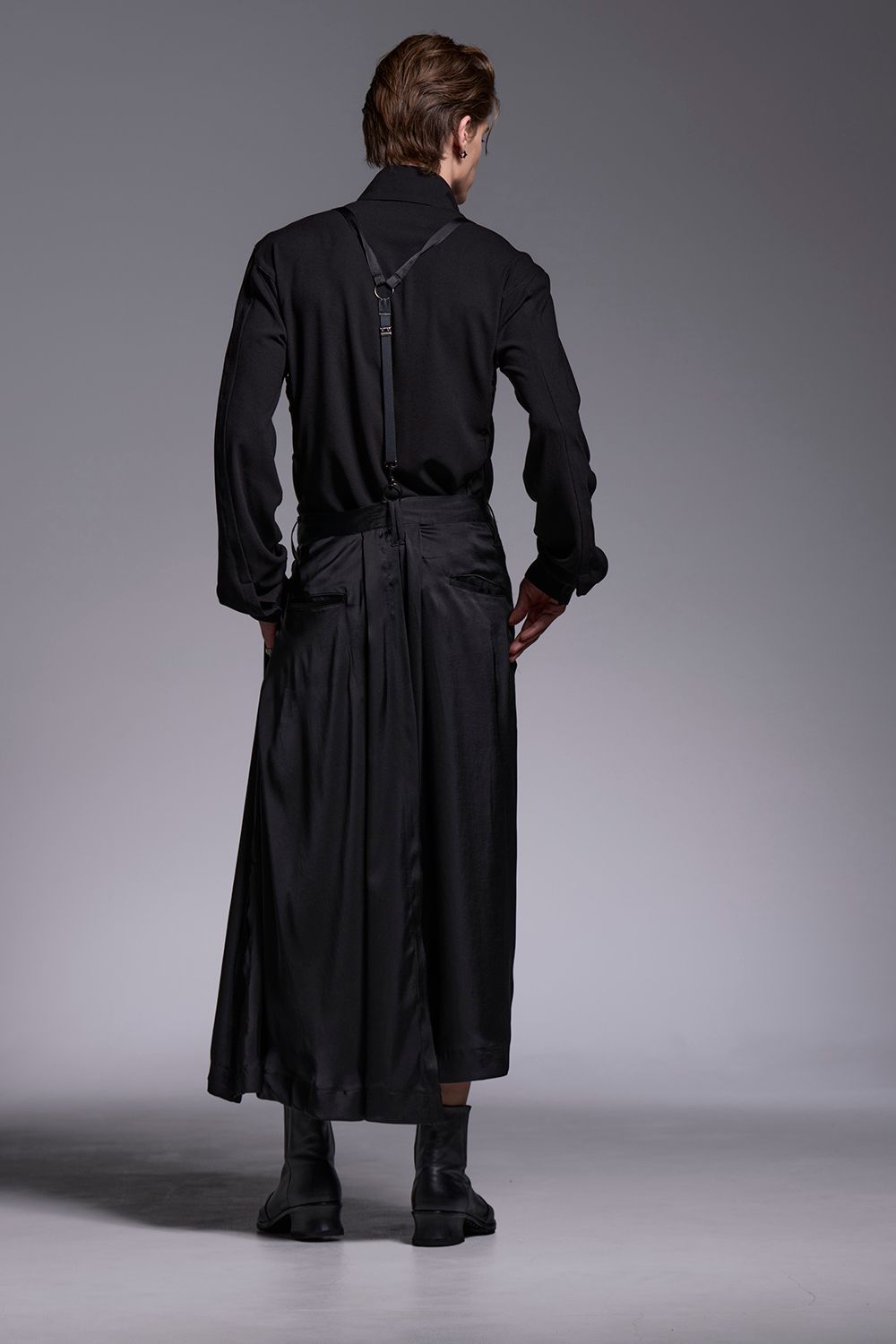 Vintage Satin Skirt Suspender Slacks / ヴィンテージサテン スカート サスペンダー スラックス