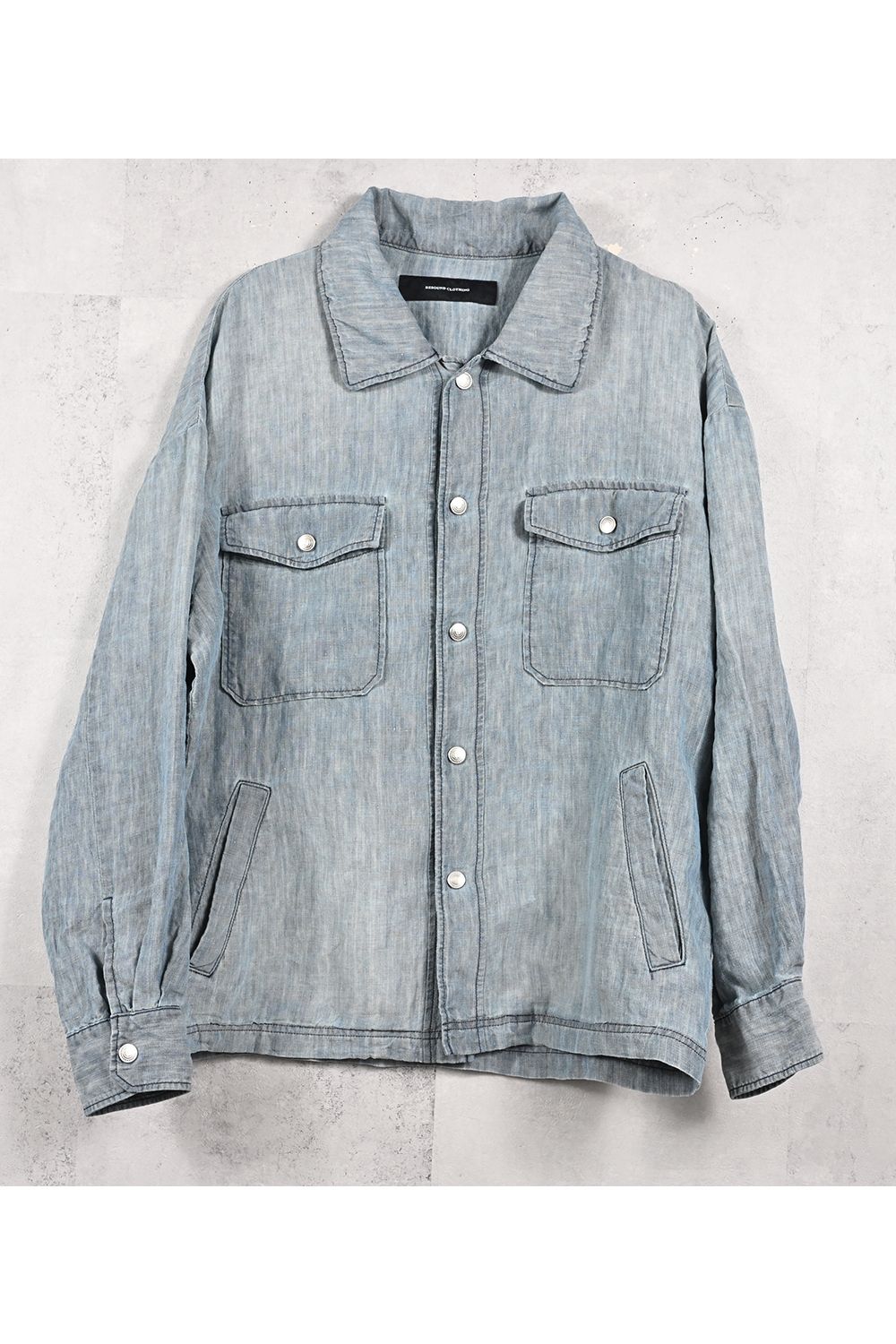 INDIGO LINEN JACK SHIRTS / インディゴ リネン ジャック シャツ