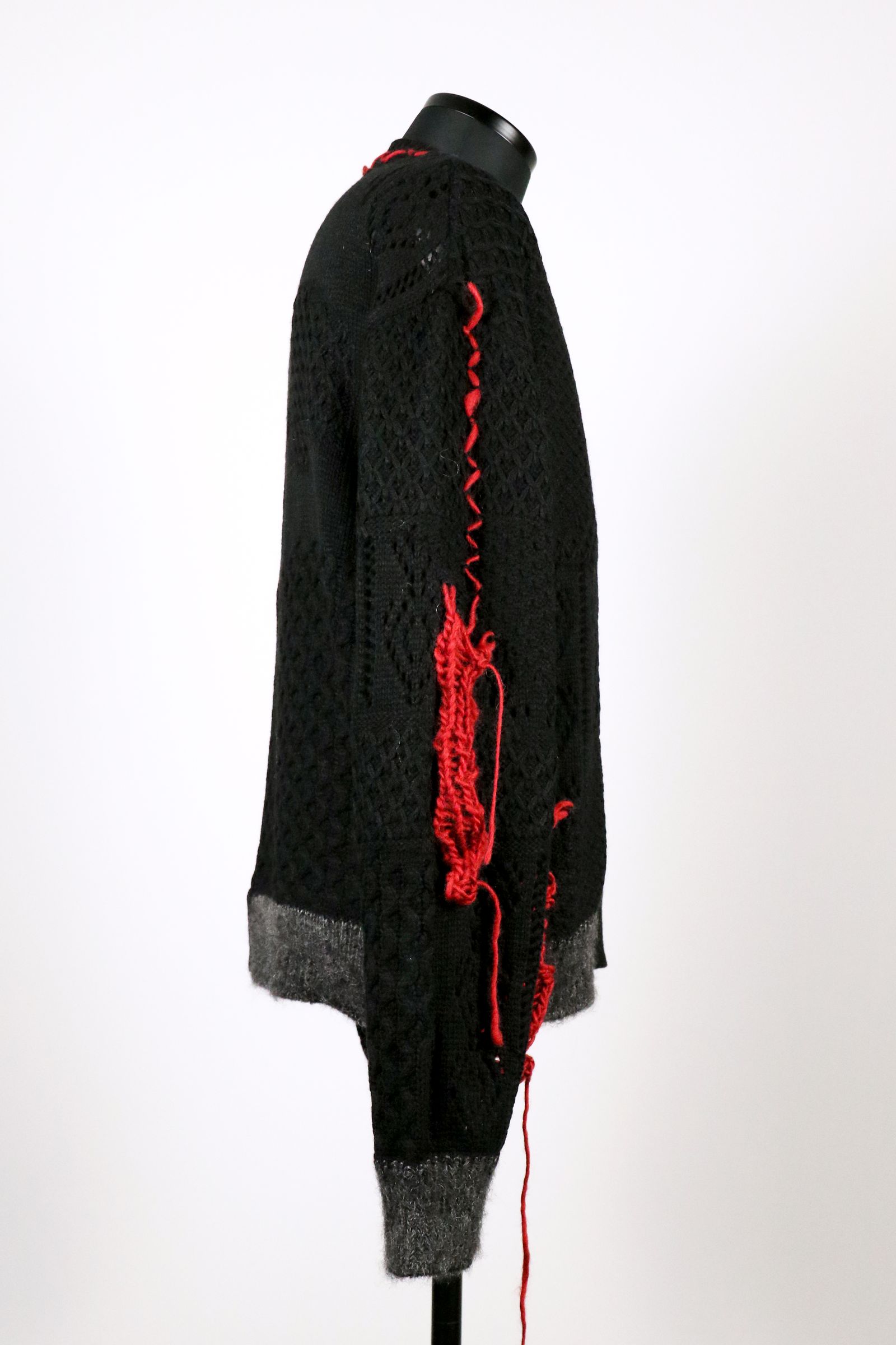 Mixed fur knit P/O / ミックス ファー ニット プルオーバー
