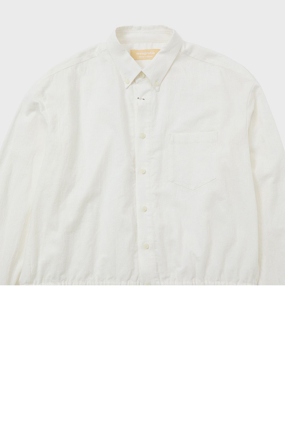 Cotton linen short length shirt / コットン リネン ショートレングス シャツ