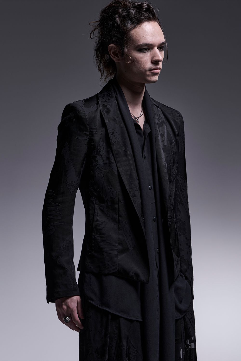 ジャケット・アウター kiryuyrik Layered No Collar Flare Jacket kiryuyrik Layered No Collar Flare Jacket（kiryuyrik