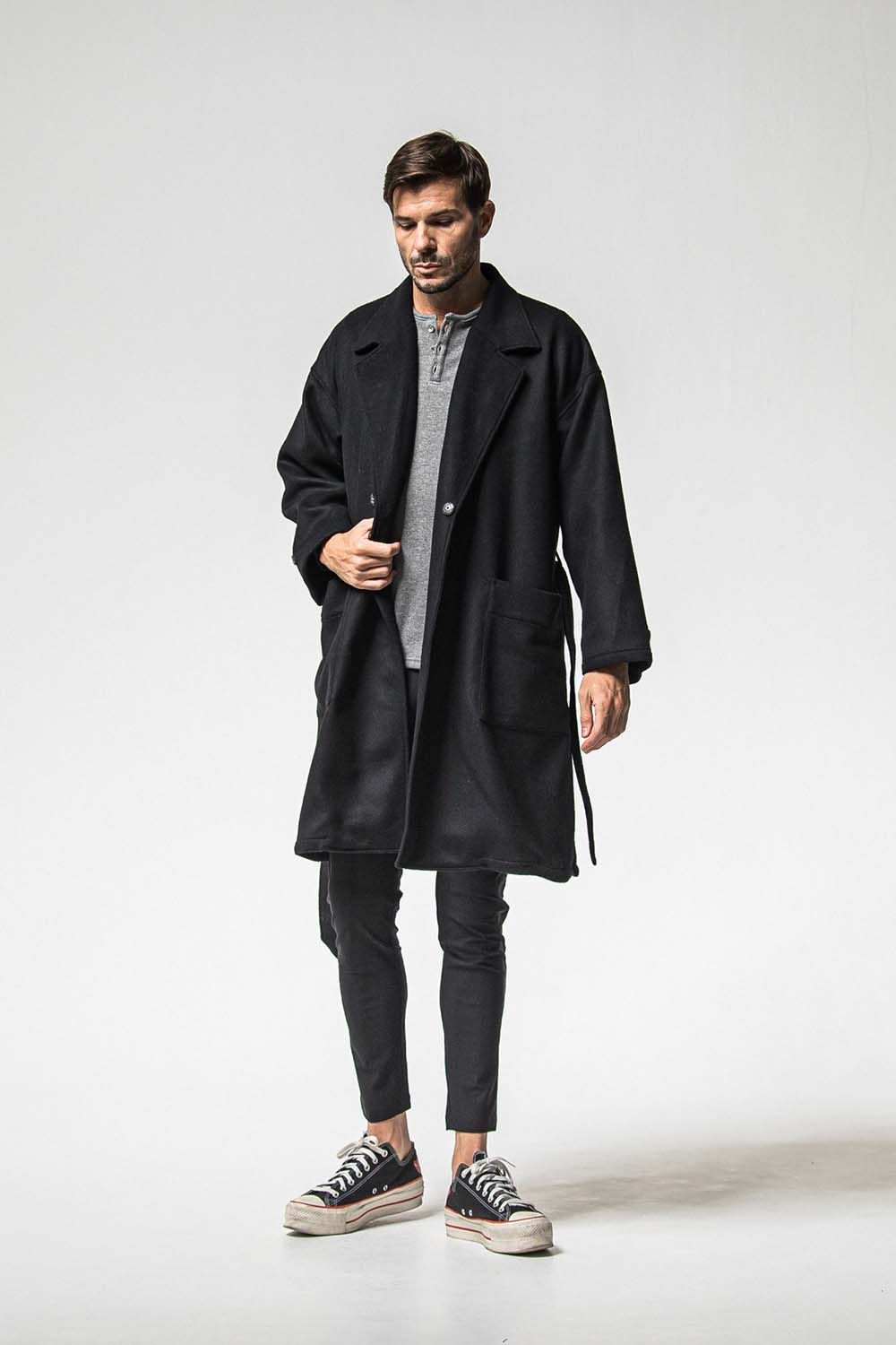 GOWN OVER COAT / オーバーサイズ ガウン コート