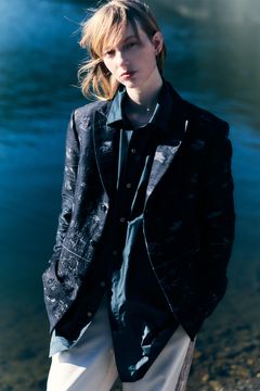 Flower jacquard 3B JKT / 3ボタン フワラー ジャガード ジャケット