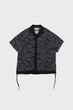 Cut jacquard sheer S/S shirt / カットジャガード シアー ショートスリーブ シャツ