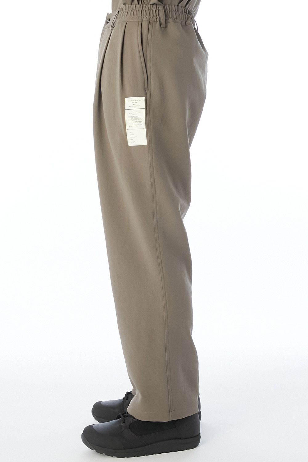 N.HOOLYWOOD TEST PRODUCT EXCHANGE SERVICE DOUBLE TUCK TROUSERS / エヌハリウッド テストプロダクトエクスチェンジサービス ダブルタック トラウザーズ