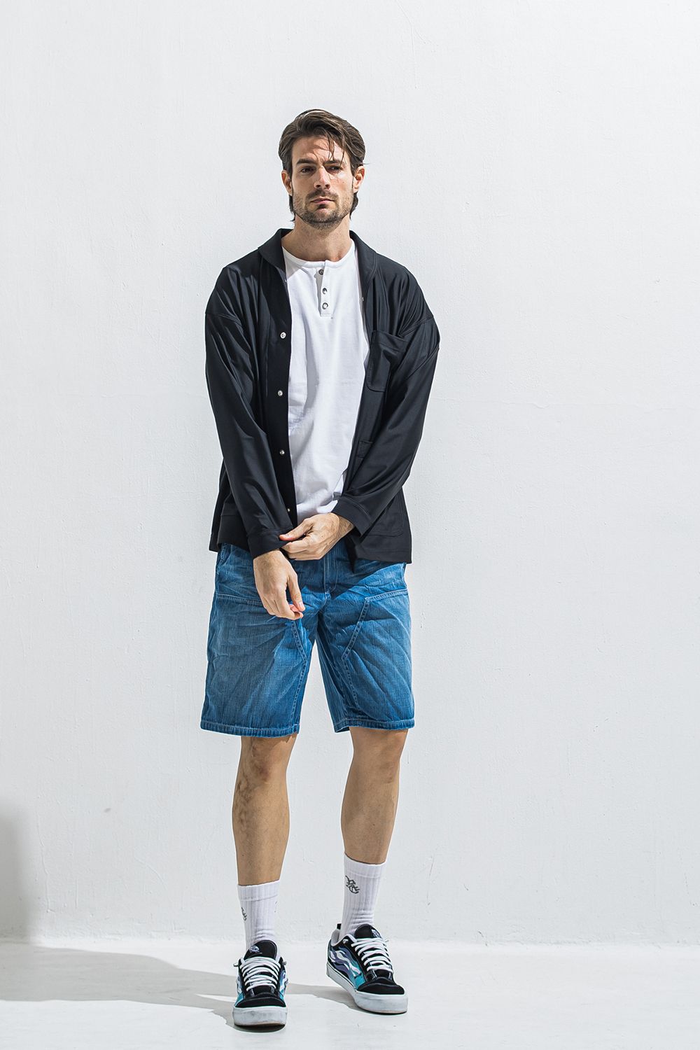 DOUBLE KNEE SHORTS / ダブルニー ショーツ
