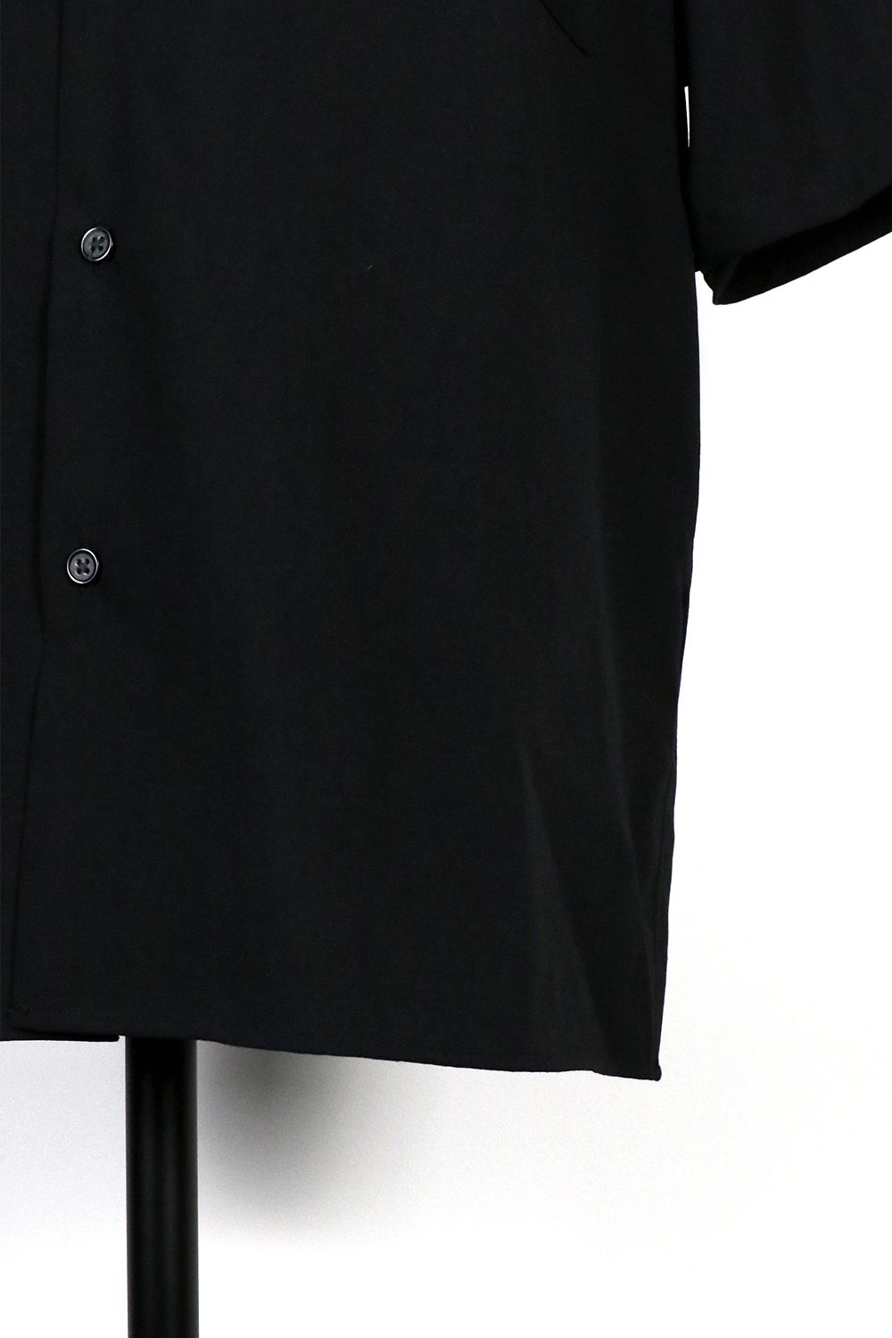 TUMBLED WOOL TROPICAL OPEN COLLAR SHIRT S/S / タンブル ウール トロピカル オープンカラー ショートスリーブ シャツ