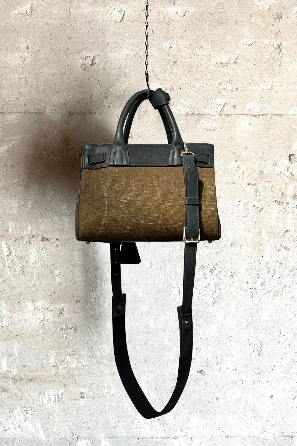 TOTE(SS) BLACK × KAHKI - REMAKEVINTAGE / トート(SS)