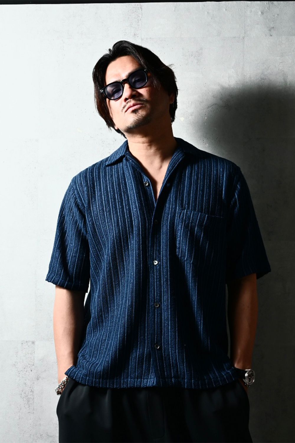 russel shirts / ラッセル織り オープンカラーシャツ