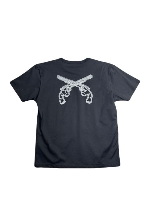 〈レディース〉ORGANDY CROSSGUN T / オーガンジー クロスガン Tシャツ