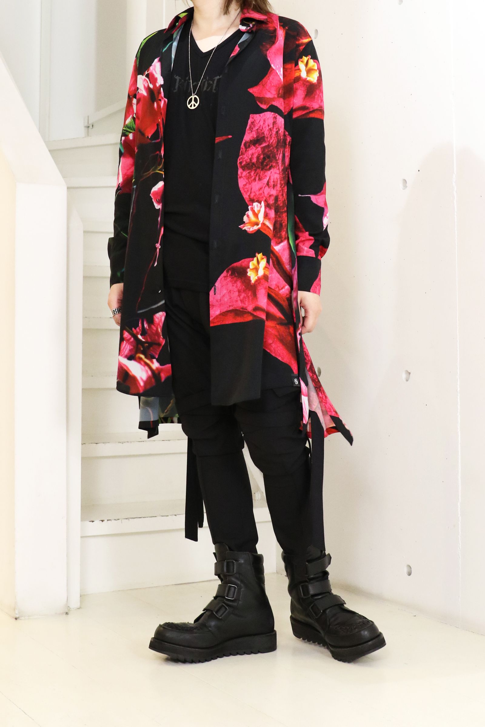 Eco Decine Bougainvillia Flare Shirt / ブーゲンビリア フレアシャツ