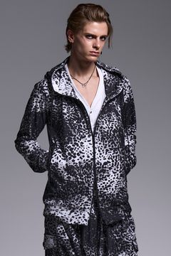 Leopard Pile Jersey Hoodie / レオパード パイル フーディー