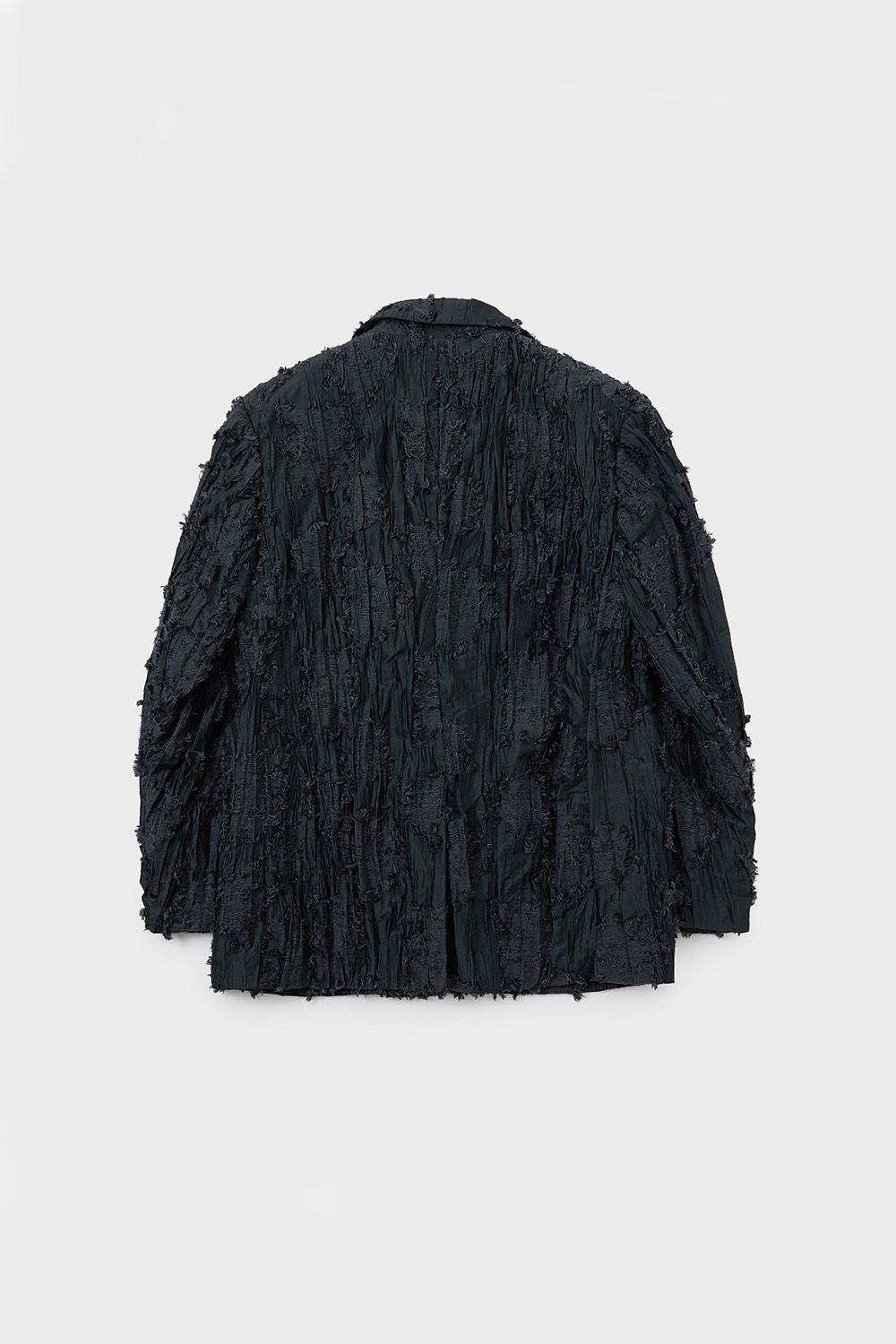Pleats cut jucquared JKT / プリール カット ジャガード ジャケット