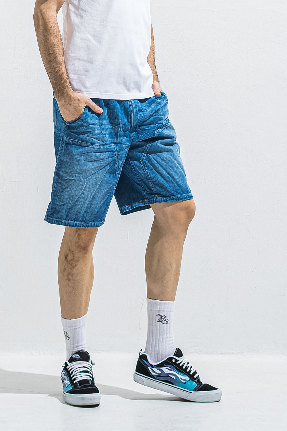 DOUBLE KNEE SHORTS / ダブルニー ショーツ