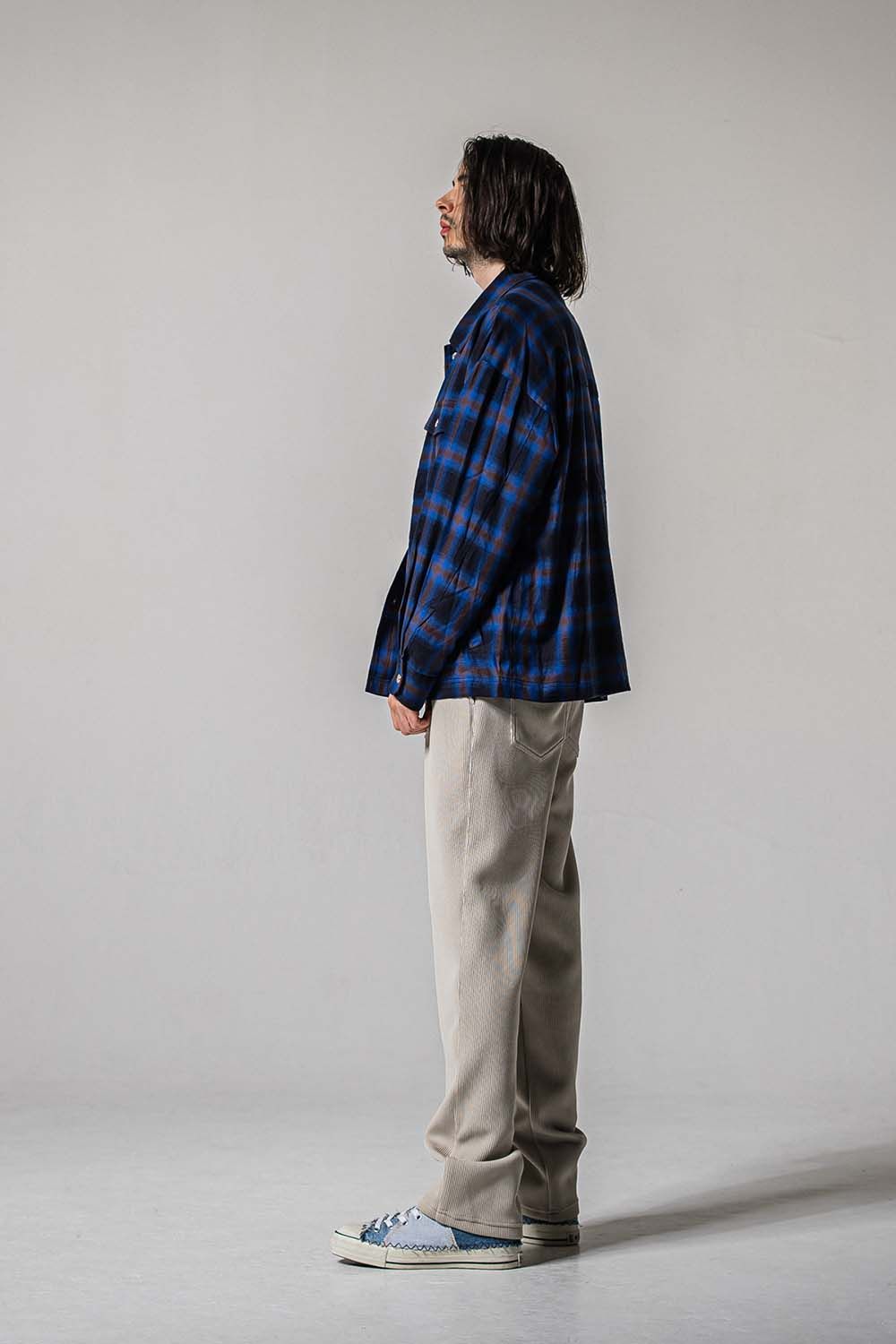 AZE WIDE TUCK PANTS / 畔編み ワイド タックパンツ