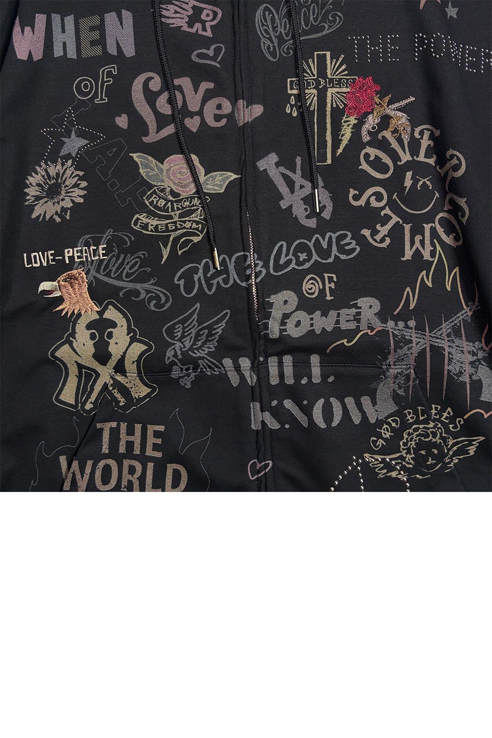 ST/JER HOOD INKJET / ストレッチジャージ フーディー インクジェットプリント