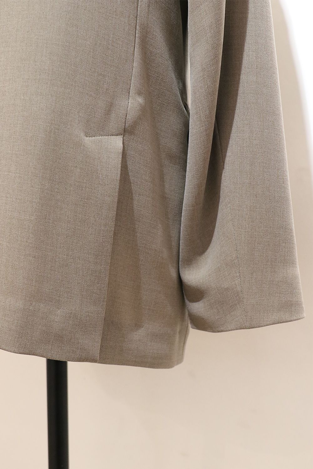 MELANGE TWILL DOUBLE BREASTED JACKET<HORN BUTTON> / メランジ ツイル ダブルブレステッド ジャケット