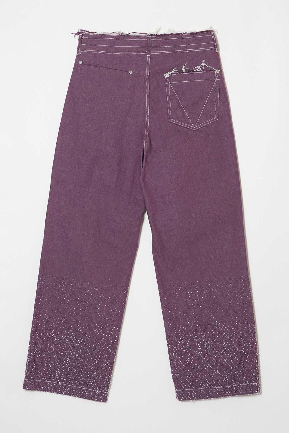 Gradation needle-punched denim PT  / グラデーション ニードルパンチ デニム