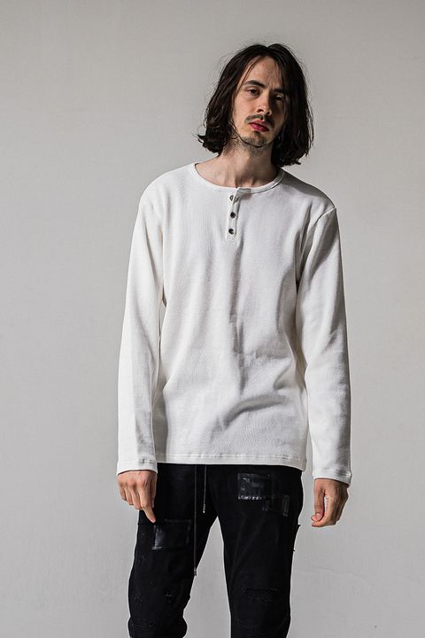 WAFFLE HENRY / ワッフル ヘンリーネック