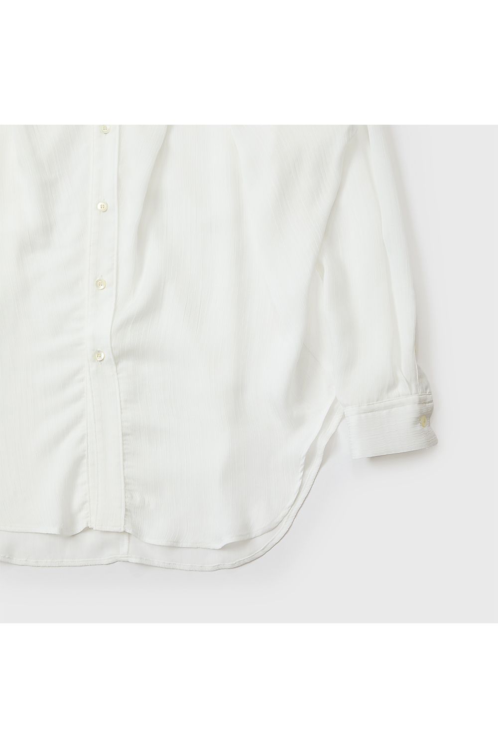 Cross tuck sheer shirt / クロス タック シアー シャツ