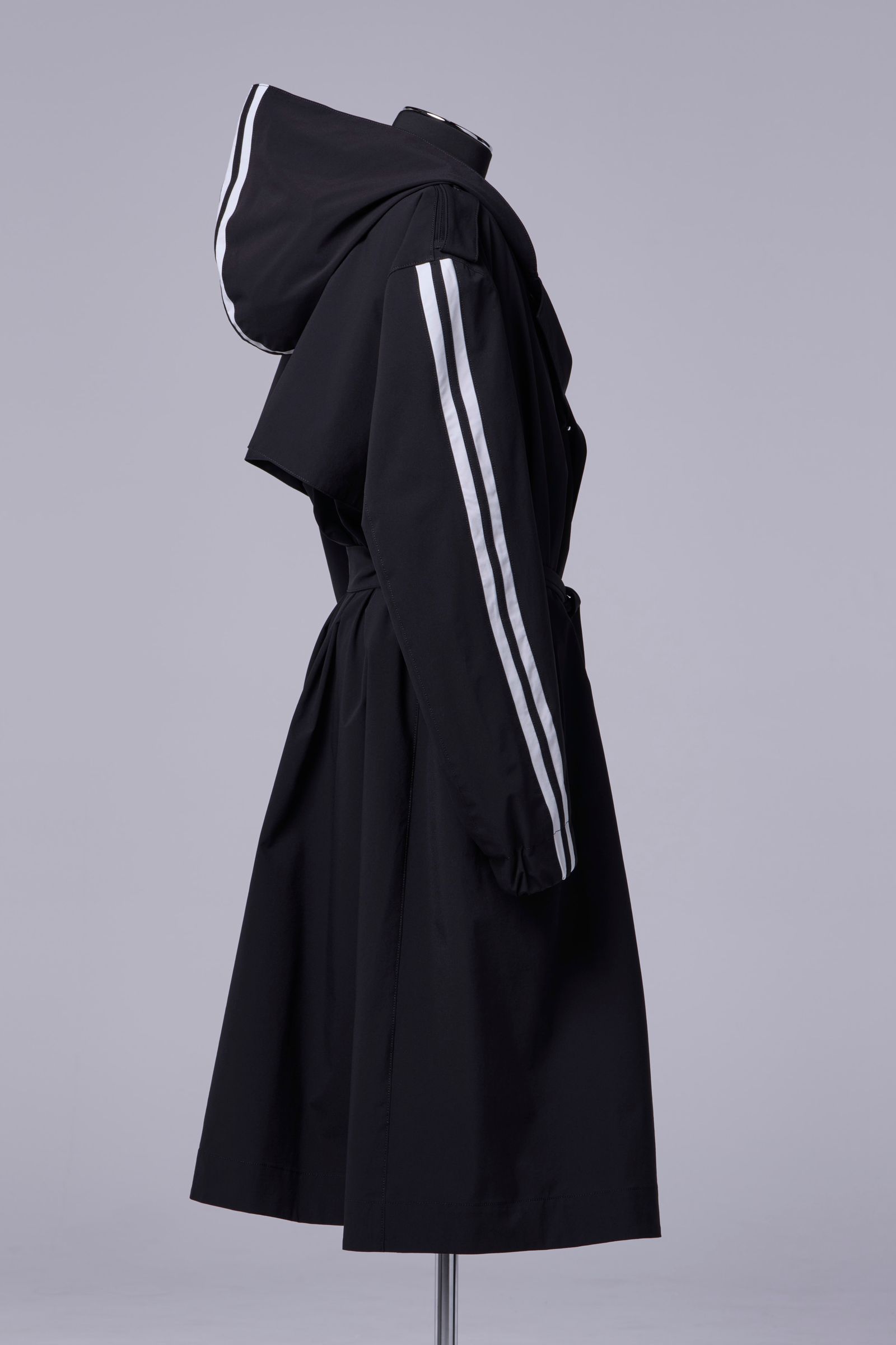 Sustainable Tuffeta Line Big Silhouette Hoodie / ライン ビッグシルエット フーディー
