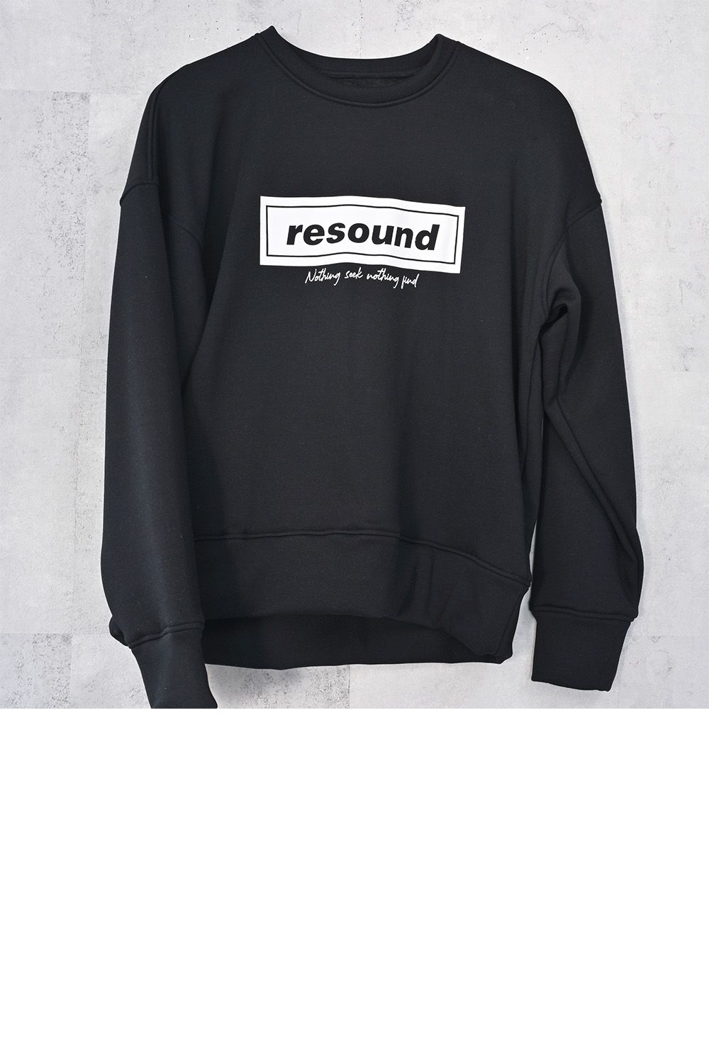 BOX velours fleece drop trainer / BOXロゴ 裏起毛 ベロア フリース ドロップショルダー ルーズトレーナー
