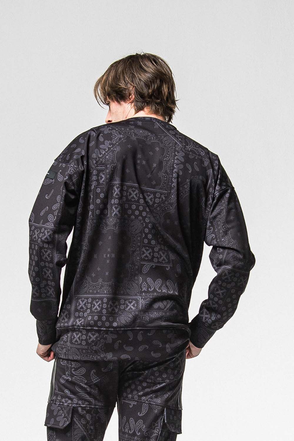 PAISLEY BACK FLEECE DROP TRINER / ペイズリー バック フリース ドロップ トレーナー
