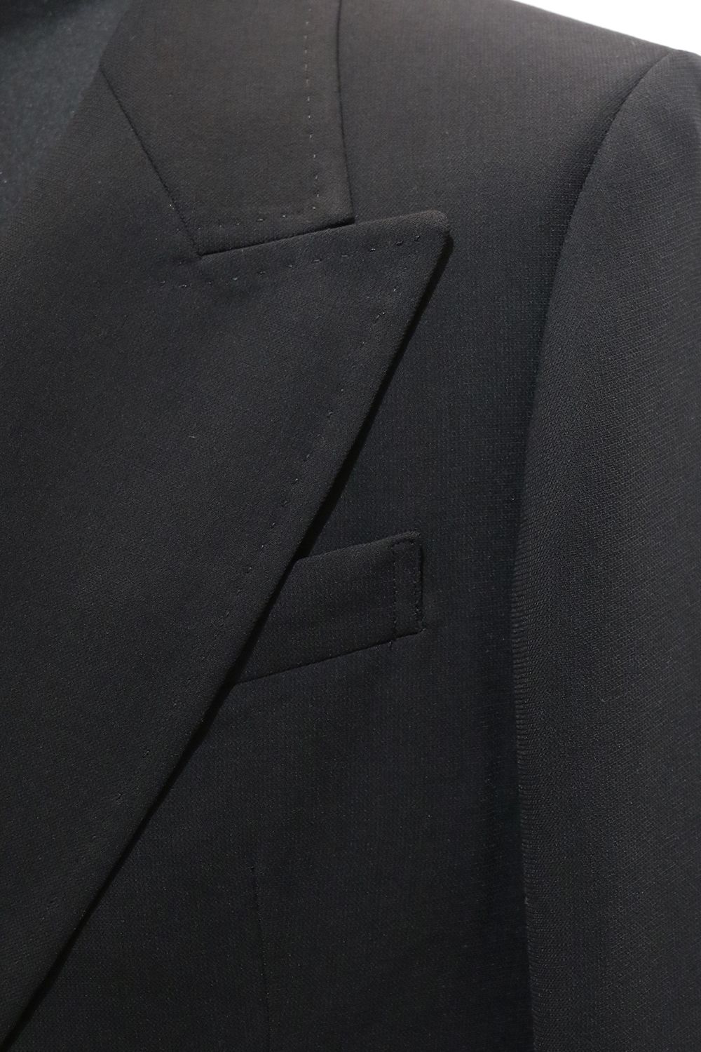 RAINMAKER - MELANGE TWILL DOUBLE BREASTED JACKET<HORN BUTTON