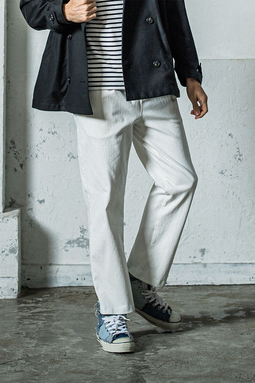 RESOUND CLOTHING - EX DENIM JERSEY WIDE PT / EXデニム