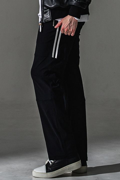 JOHNSON LINE NYLON WIDE PT / ジョンソン ナイロン ラインワイドパンツ