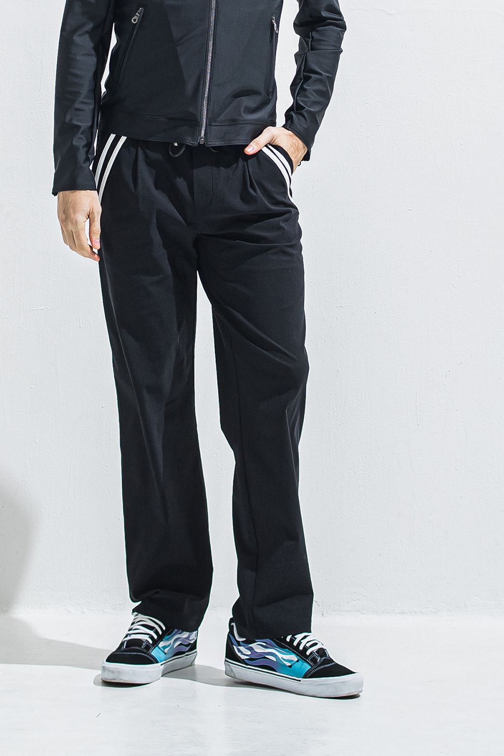 EDGE NYLON SEMI WIDE PT / エッジ ナイロン セミワイドパンツ